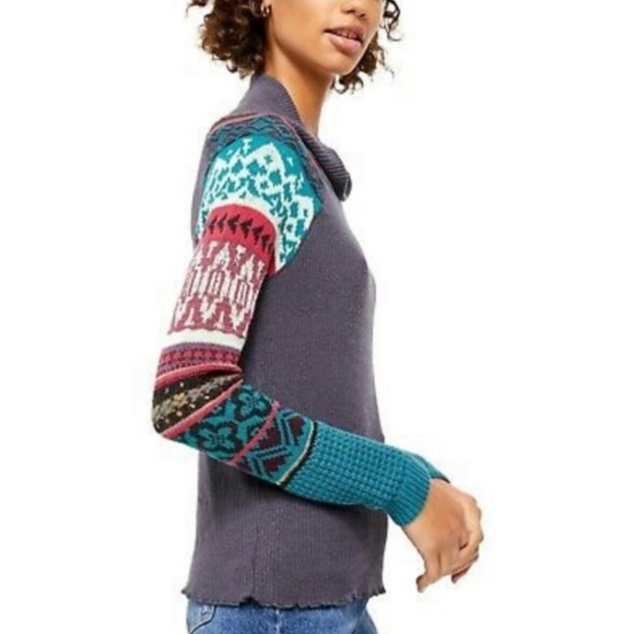 Free People Prism Thermal Turtleneck Sweater - Picture 2 of 5